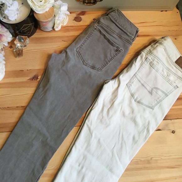 2 Pairs Distressed Ripped Comfy Mom Stretch Jeans - Picture 16 of 16